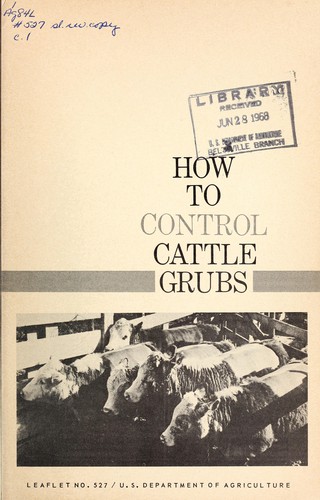 Cover for How to control cattle grubs