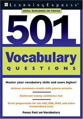 Cover for 501 vocabulary questions