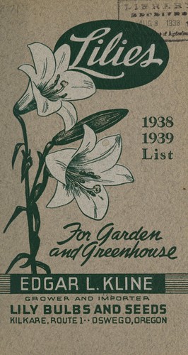 Cover for Lilies for garden and greenhouse