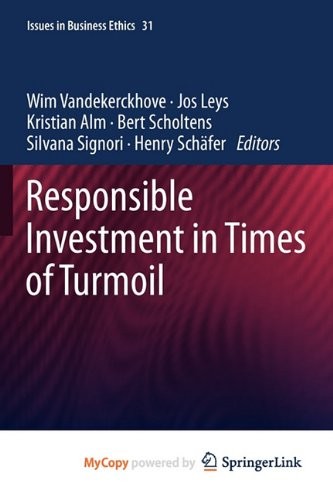 Cover for Responsible Investment in Times of Turmoil
