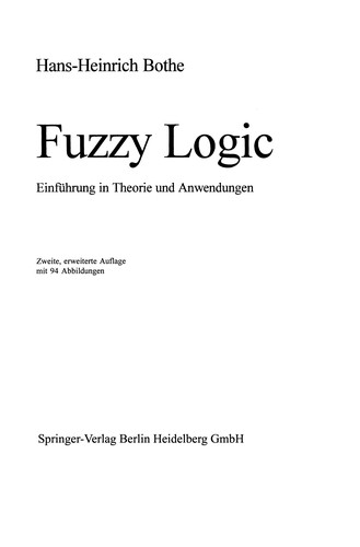 Cover for Fuzzy Logic