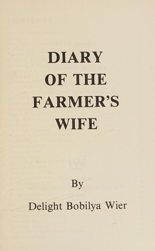 Cover for Diary of the farmer's wife