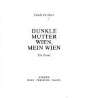 Cover for Dunkle Mutter Wien, mein Wien