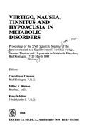 Cover for Vertigo, Nausea, Tinnitus, and Hypoacusia in Metabolic Disorders