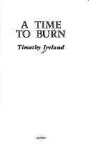 Cover for A time to burn