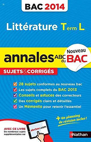Cover for ANNALES BAC 2014 LITTERATURE TERM L COR N11