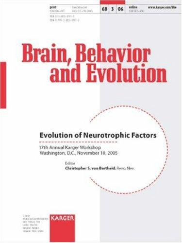 Cover for Evolution of Neurotrophic Factors
