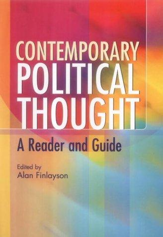 Cover for Contemporary political thought