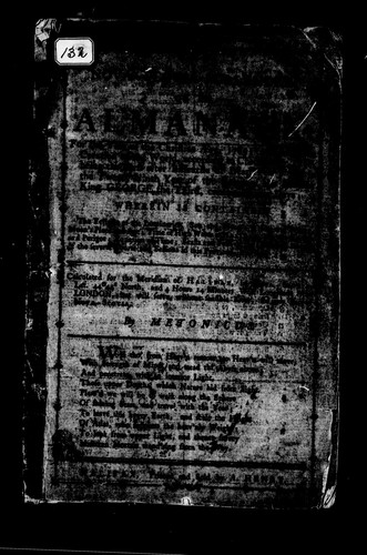 Cover for The Nova-Scotia calender, or, An almanack, for the year of the Christian æra, 1789