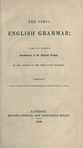 Cover for comic English grammar