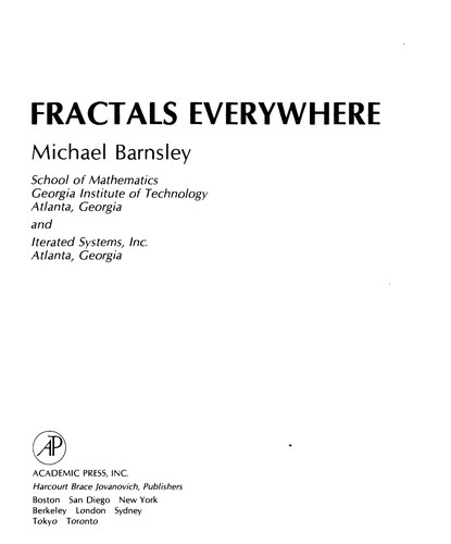 Cover for Fractals everywhere