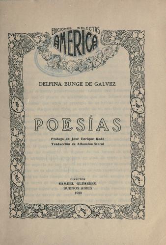 Cover for Poesías