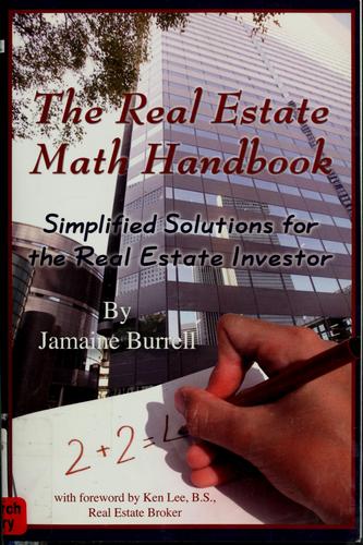 Cover for The real estate math handbook