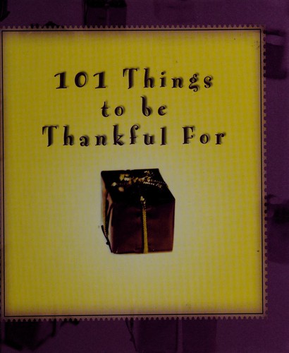 Cover for 101 things to be thankful for