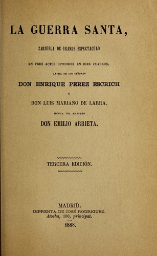 Cover for La guerra santa