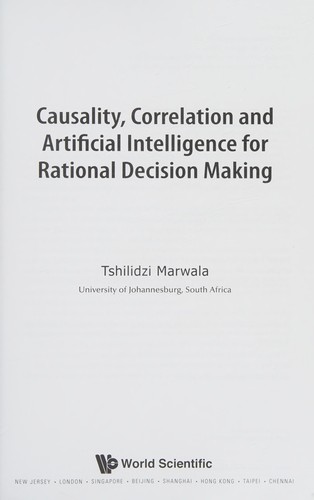 Cover for Causality, Correlation, and Artificial Intelligence for Rational Decision Making