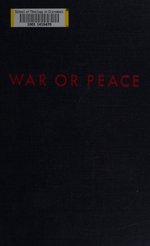 Cover for War or peace.