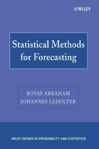 Cover for Statistical Methods for Forecasting (Wiley Series in Probability and Statistics)
