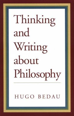 Cover for Thinking and writing about philosophy
