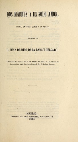 Cover for Dos madres y un solo amor