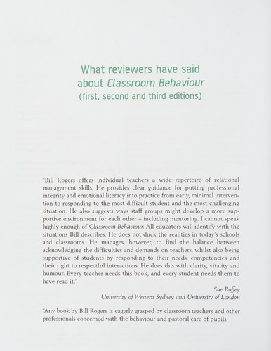 Cover for Classroom Behaviour