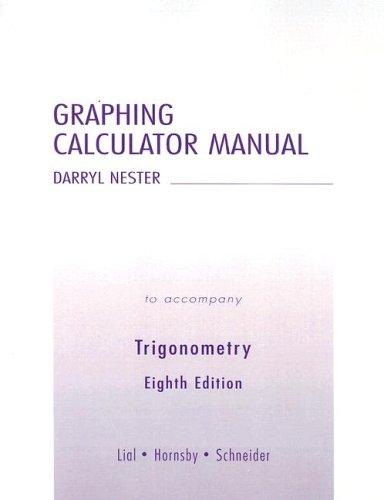 Cover for Graphing Calculator Manual