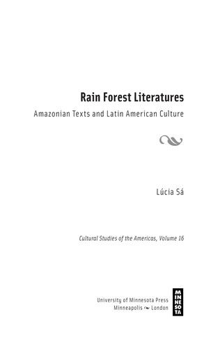 Cover for Rain forest literatures