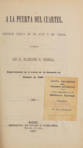 Cover for A la puerta del cuartel