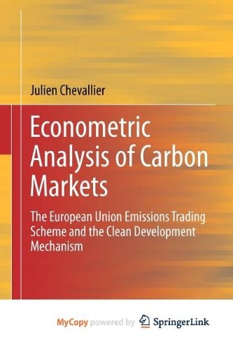 Cover for Econometric Analysis of Carbon Markets