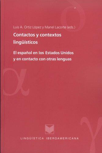 Cover for Contactos y contextos lingÃ¼Ã­sticos. El espaÃ±ol en los Estados Unidos y en contacto con otras lenguas.