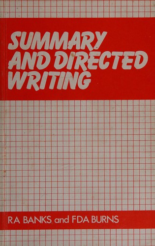 Cover for Summary and Directed Writing
