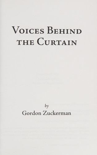 Cover for Voices Behind the Curtain