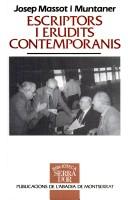 Cover for Escriptors i erudits contemporanis