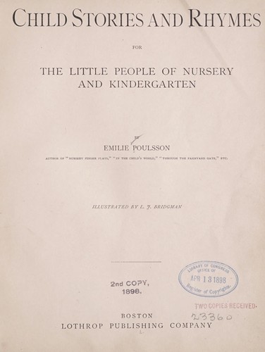 Cover for Child stories and rhymes
