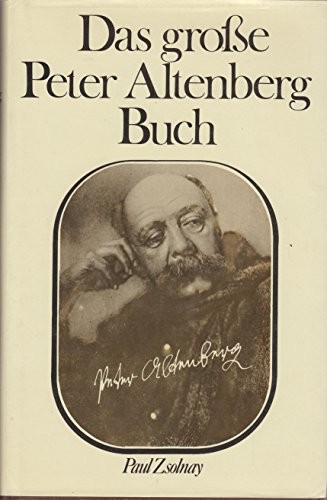 Cover for Das grosse Peter Altenberg Buch