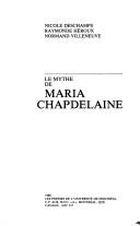 Cover for Le mythe de Maria Chapdelaine