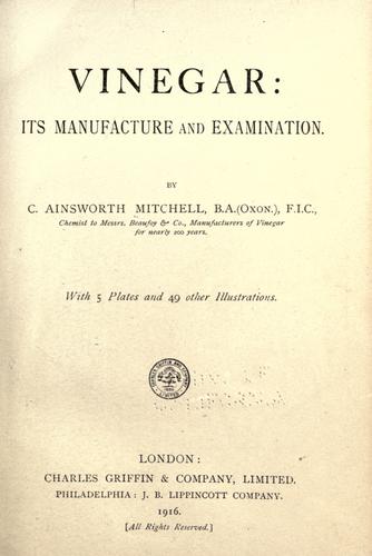Cover for Vinegar