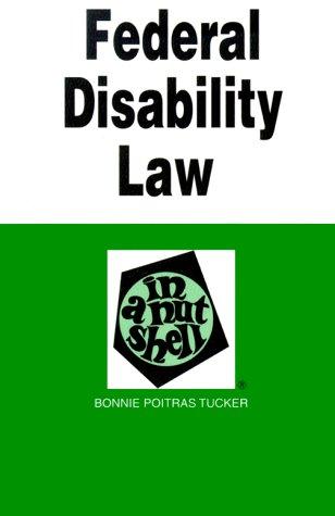 Cover for Federal disability law in a nutshell