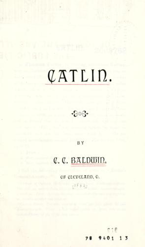 Cover for Catlin.