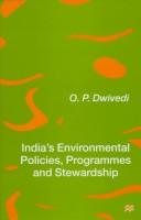 Cover for India's environmental policies, programmes, and stewardship
