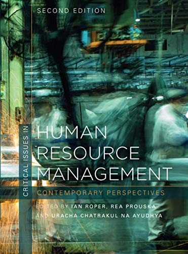 Cover for Critical Issues in Human Resource Management