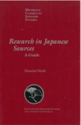 Cover for Research in Japanese sources