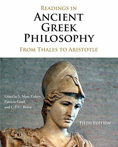 Cover for Readings in Ancient Greek Philosophy
