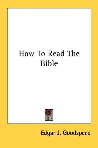 Cover for How To Read The Bible