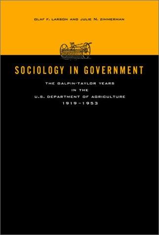 Cover for Sociology in Government