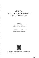 Cover for Africa and international organization.