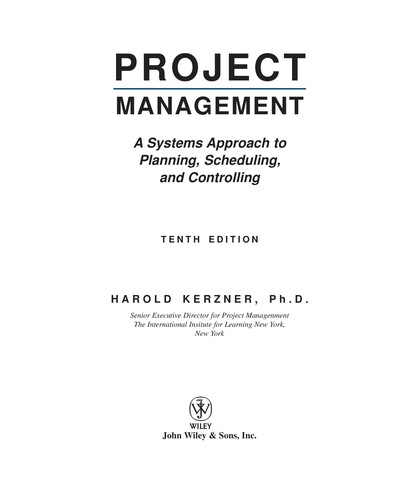 Cover for Project management