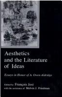 Cover for Aesthetics and the literature of ideas
