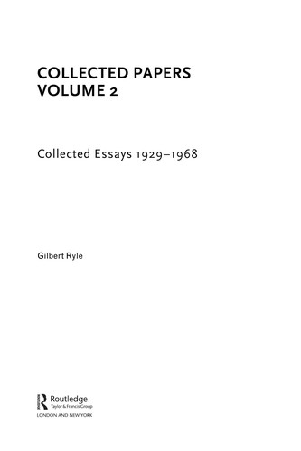Cover for Collected papers