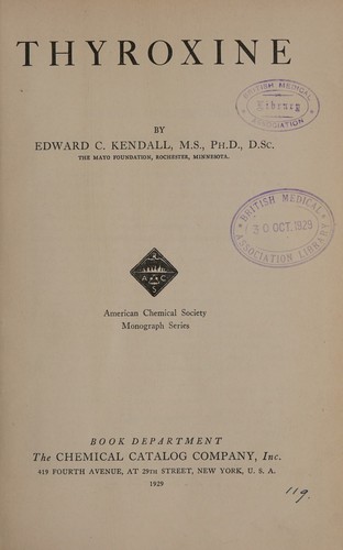 Cover for Thyroxine